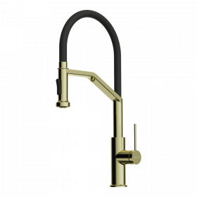 Omoikiri Makkari 2 Plus-SB-LG-BL латунь/светлое золото/черный