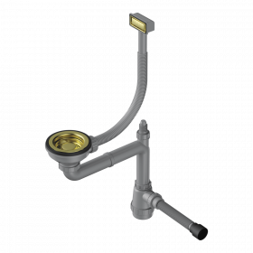 Арматура для одночашевых моек с прямоугольным переливом Omoikiri WK-1-LG