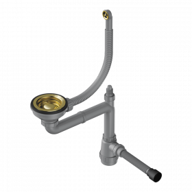 Арматура для одночашевых моек с круглым переливом Omoikiri WK-1-R-G