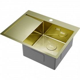 Omoikiri Akisame 65-R-LG нерж. сталь/светлое золото