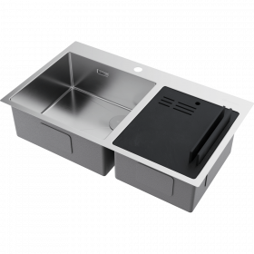 Omoikiri Akisame 86-2 Side-IN нерж. сталь/нержавеющая сталь