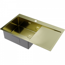 Omoikiri Akisame 86-L Side-LG нерж. сталь/светлое золото