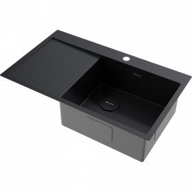 Omoikiri Akisame 86-R Side-GB нерж. сталь/графит