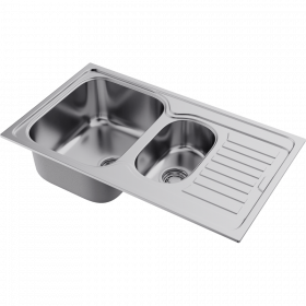 Omoikiri Kashiogawa 86-2-IN нерж. сталь/нержавеющая сталь