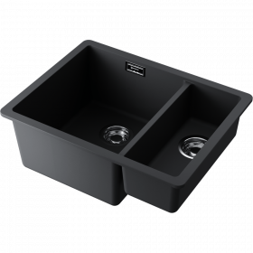 Omoikiri Kata 55-2-U-BL Artgranit/черный