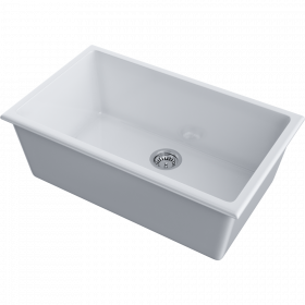 Omoikiri Okinoshima 76-U/I-WH Glossy Natceramic/белый глянцевый