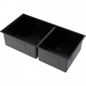 Omoikiri Taki 85-2-LB-U/IF Side-GB нерж. сталь/графит