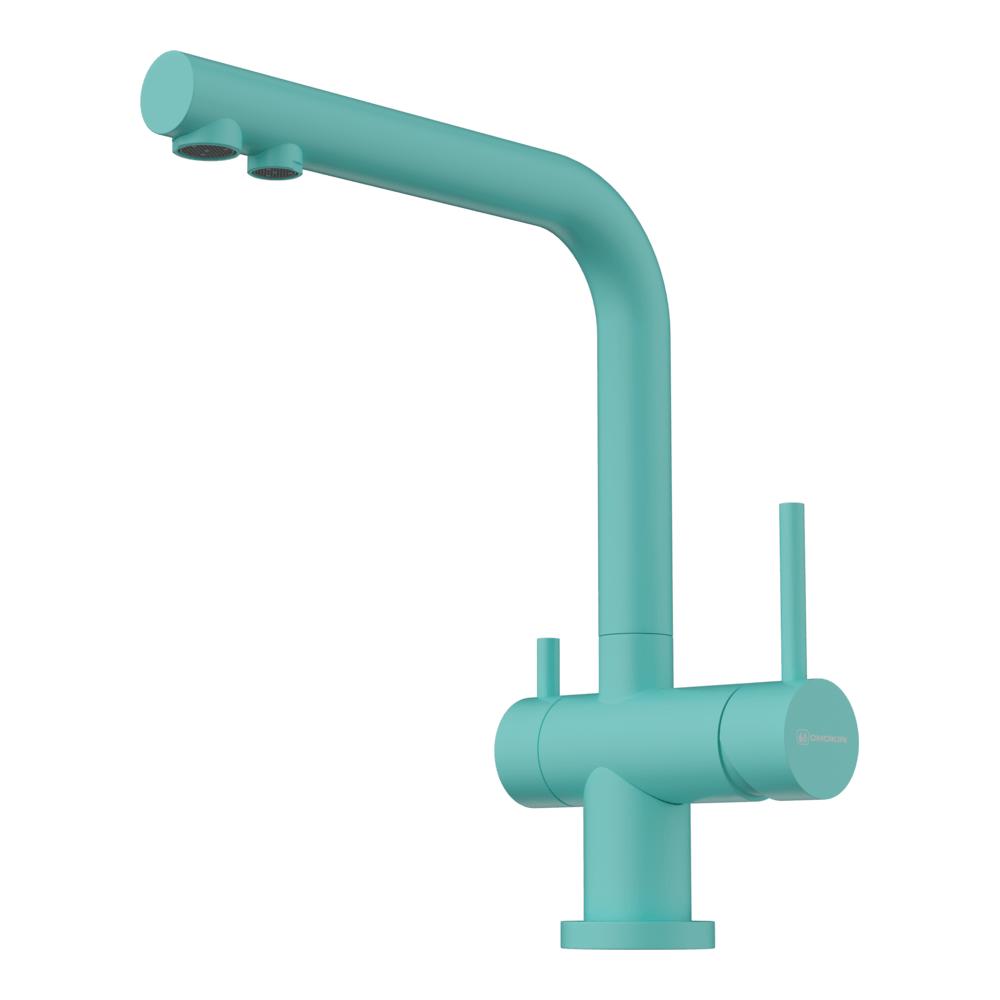 Omoikiri Nagano-AZ латунь/azur blue