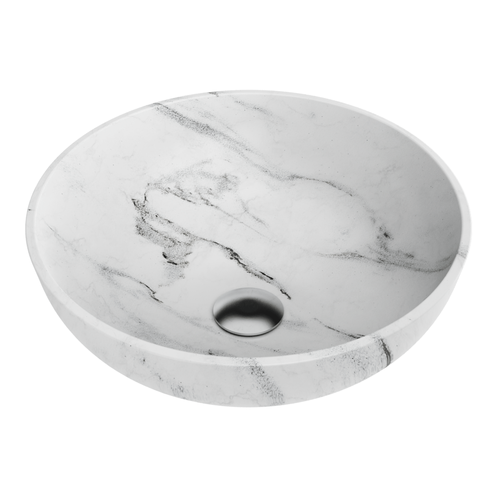 Omoikiri Hitomi-WH Marble Natceramic/WH Marble
