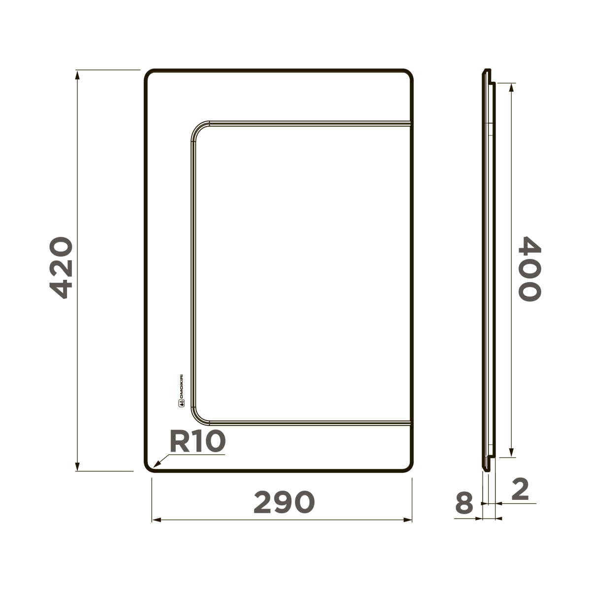 Разделочная доска Omoikiri CB-BASIC-400-WD