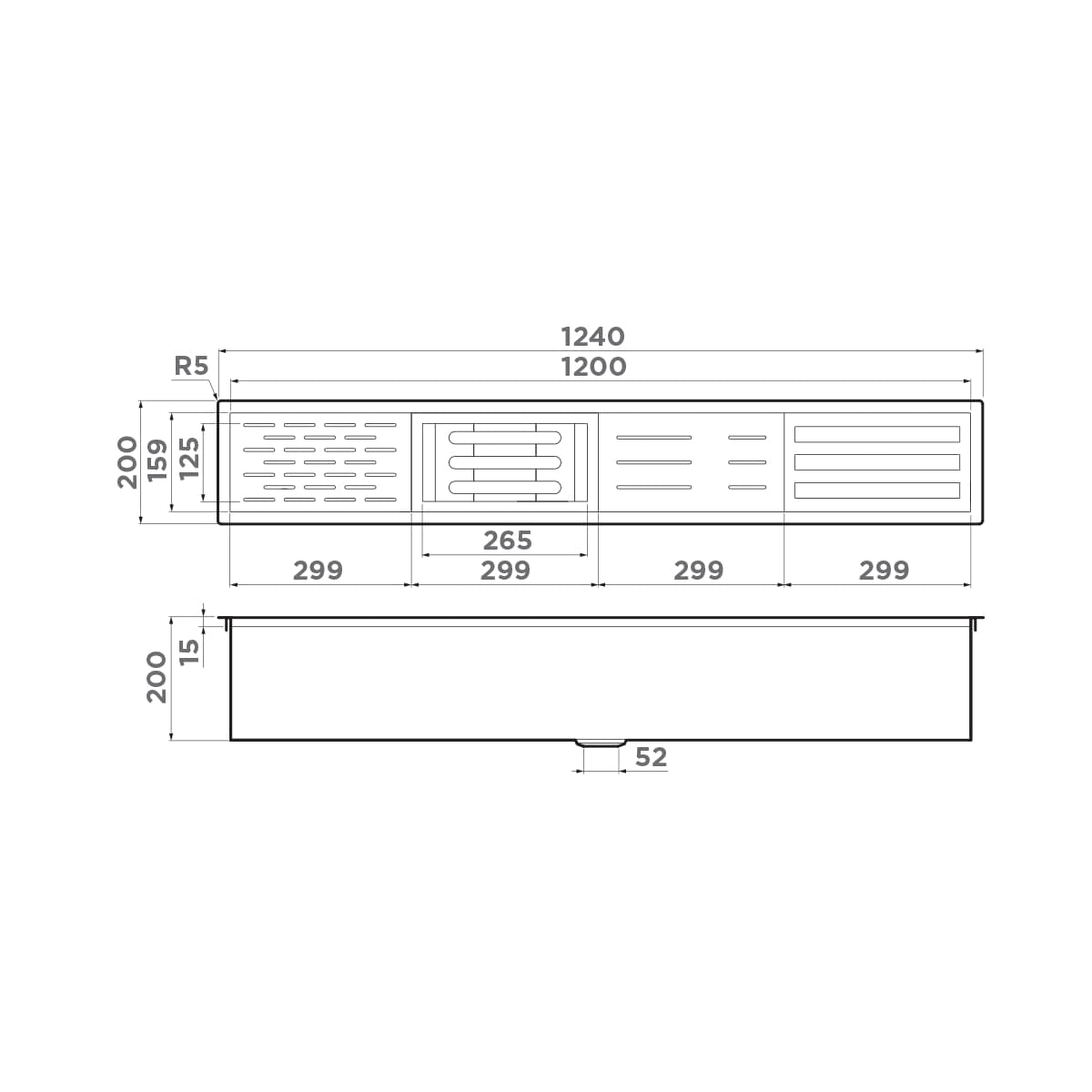 Встраиваемая сушка для посуды Omoikiri DRY-01-LG