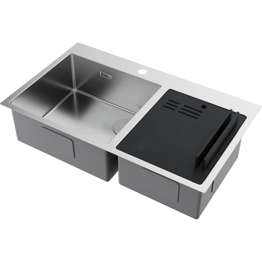 Omoikiri Akisame 86-2 Side-IN нерж. сталь/нержавеющая сталь