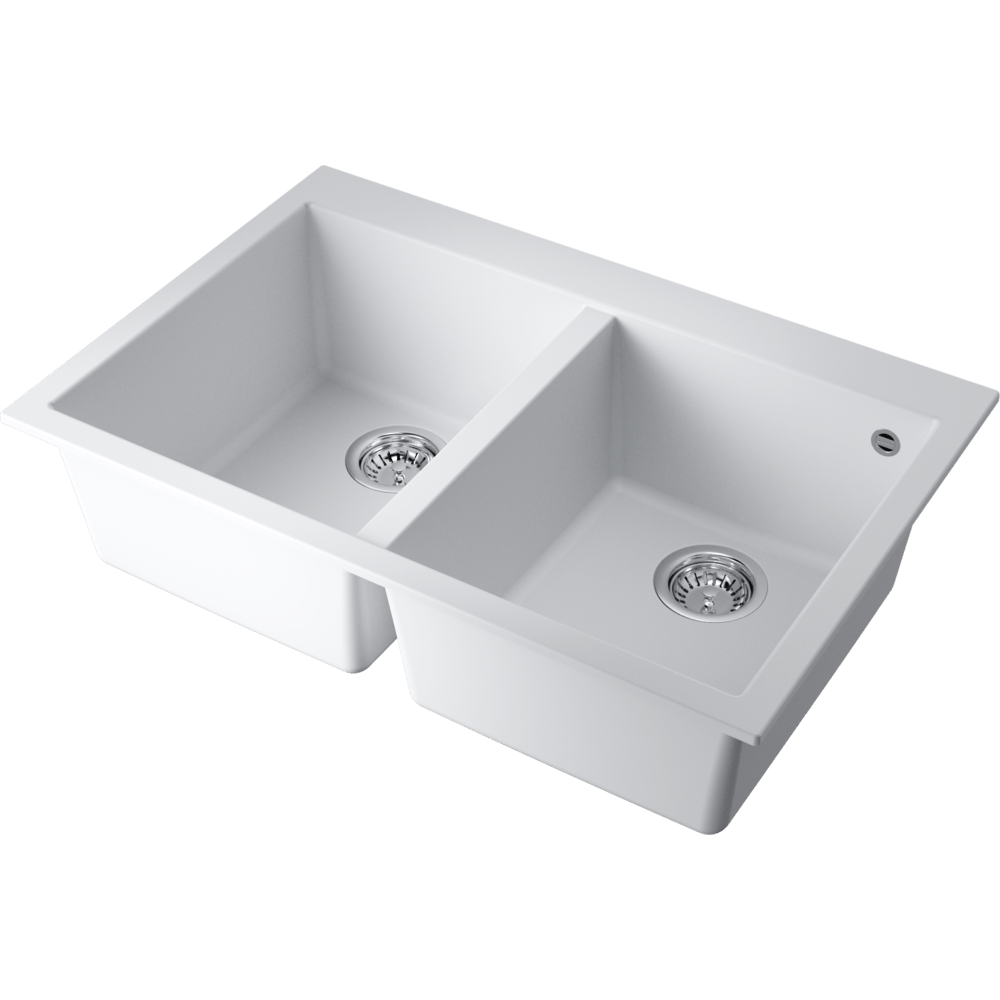 Omoikiri Bosen 80-2-WH Tetogranit/белый