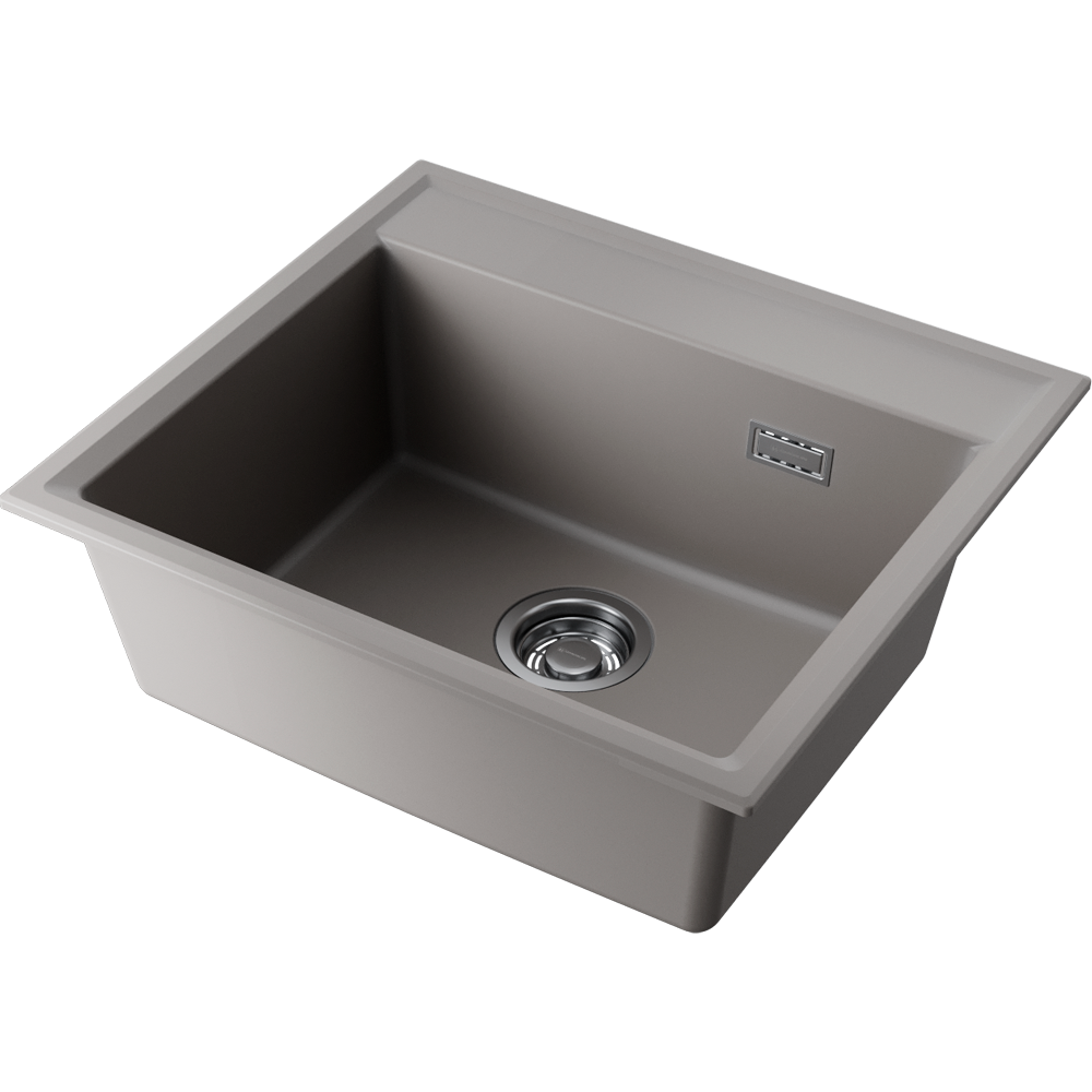 Omoikiri Daisen 57-GR Artgranit/leningrad grey