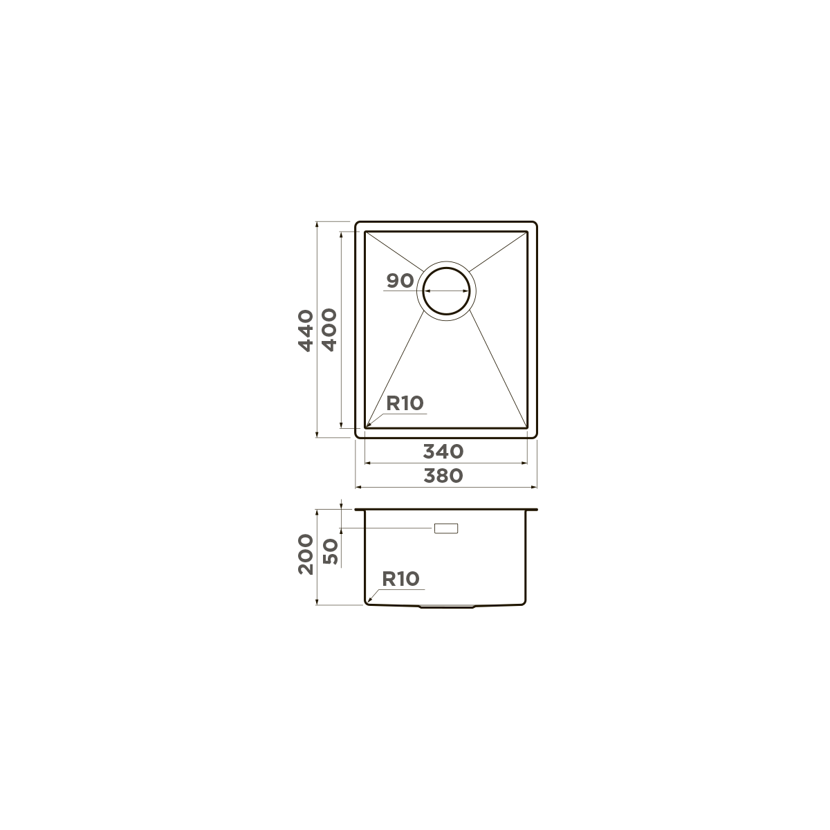 Omoikiri Taki 38-U/IF-LG нерж. сталь/светлое золото